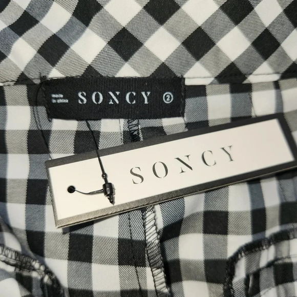 NWT || SONCY || checkered ankle pants - Picture 8 of 8